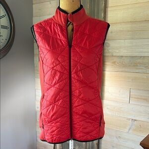Women's Red Quilted Vest
